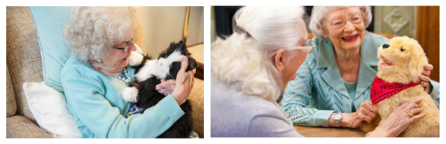 Joy for All robotkat og robothund til demente, ASF m.v.