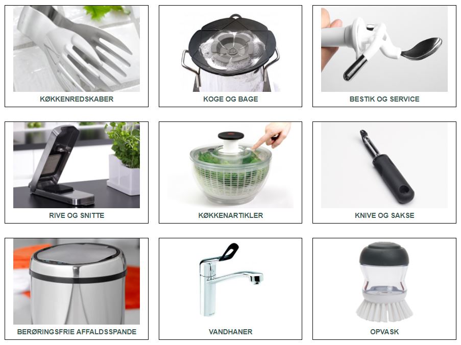 Køkkenredskaber til gigt, tremor, svage kræfter m.v