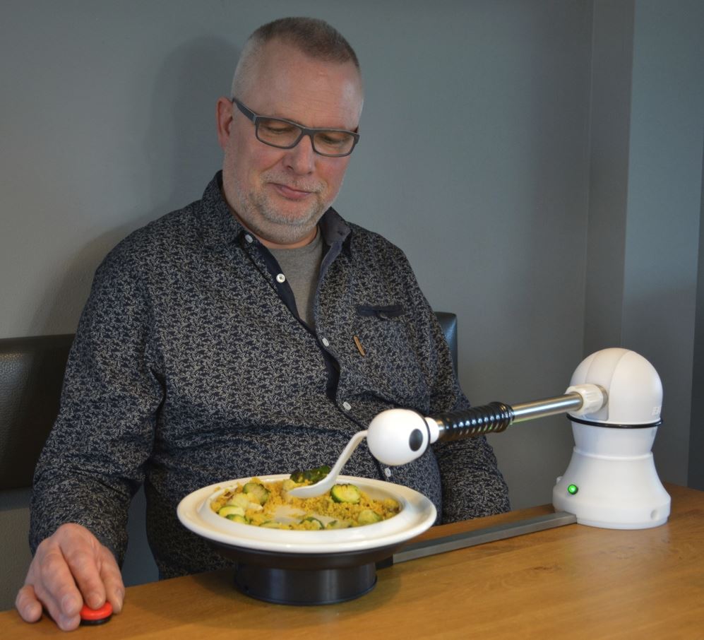 Spisestøtte - Parkinson Hjælpemiddel - iEat - Mekanisk spisestøtte