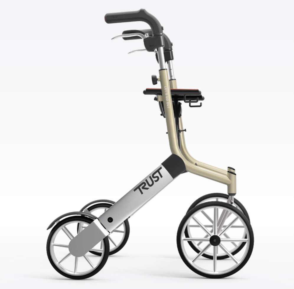 Rollator til udendørs brug fra Trustcare "Let's go Out"
